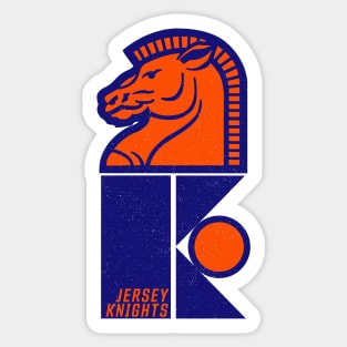 Defunct Jersey Knights WHA Hockey 1974 Sticker